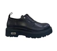 Cult Mocassino Nero con Zip Centrale in Pelle da Uomo - 42
