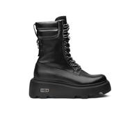 CULT New Rock CLW457000 Black Anfibi Donna in Pelle Lacci Lampo e Zeppa Alta (Taglia 39)