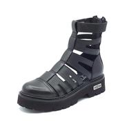 Cult Slash CLW420900 Black Anfibi Aperti per Donna in Pelle Nera Modello Estivo (Taglia 38)