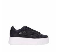 Cult Sneakers Nera Platform Traforata da Donna - 39