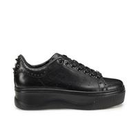 Cult Sneakers Nera Platform in Pelle da Donna - 41