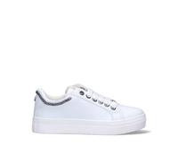 Cult Sneakers Ragazzo Bianco Tessuto, Pu 19T-010-WHT-A060804