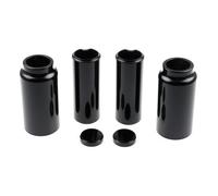 Cult-Werk, kit copritubo forcella in 6 pezzi lungo. Nero lucido Indian : 18-22 S