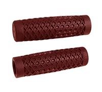 CULT X Vans - Manopole per motocicletta da 7/8", colore rosso scuro, senza flangia