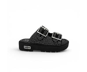 Cult Young T662 Sandali Ragazza Ciabatta con Cinturino Nero 36