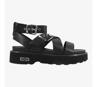Cult Ziggy 3442 - Sandalo da Donna con Platform in Pelle Nera
