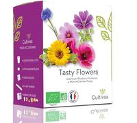 CULTIVEA - Kit di Coltivazione di Fiori da Regalare | Semi per Fiori Commestibili da Piantare a Casa | Idea Regalo con Semini, Kit Semi Orto e Fiori da Piantare