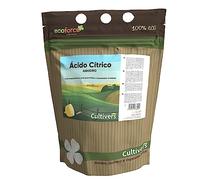 CULTIVERS Acido citrico anidro puro al 100%, 5 kg, detergente multiuso ecologico, correttore di pH per agricoltura e irrigazione, ideale per cucina, bagno e giardino