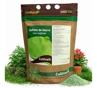 CULTIVERS Solfato di Ferro Eptaidrato Granulare 1 kg | Prodotto minerale per giardinaggio e casa, uso tecnico su suoli e prato e colorante per calcestruzzo effetto ossidato