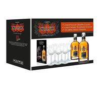 CULTO GRAPPA DI AMARONE INVECCHIATA 70 CL KIT 2 BOTTIGLIE CON 6 BICCHIERI