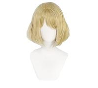 cultofmoon Parrucca anime Ashley Cosplay Parrucca Leon Ada Figura di Gioco Parrucche Diritte Capelli Corti Wig Capelli Sintetici Halloween Carnevale Accessori