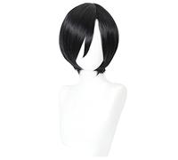 cultofmoon Parrucca anime Ashley Cosplay Parrucca Leon Ada Figura di Gioco Parrucche Diritte Capelli Corti Wig Capelli Sintetici Halloween Carnevale Accessori