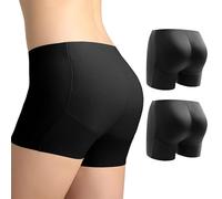 CuLtp 2pcs Pantaloncini per Sollevare I Glutei, Mbottitura Spessa Staccabile, Mutande per Sollevamento di Sedere da Donna Mutande per Il Sollevamento dei Fianchi Shapewear-Black||M