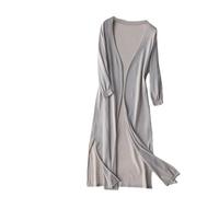 CuLtP Cardigan Bolero da Donna Lungo Estivo Lavorato A Maglia di Seta Ghiacciata Cover Up Cardigan Spolverino Leggero con Fessura Giacche Bolero Casual Aperte sul Davanti Cappotto Poncho Camicetta Gr