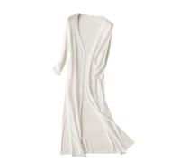 CuLtP Cardigan Bolero da Donna Lungo Estivo Lavorato A Maglia di Seta Ghiacciata Cover Up Cardigan Spolverino Leggero con Fessura Giacche Bolero Casual Aperte sul Davanti Cappotto Poncho Camicetta Bi