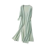 CuLtP Cardigan Bolero da Donna Lungo Estivo Lavorato A Maglia di Seta Ghiacciata Cover Up Cardigan Spolverino Leggero con Fessura Giacche Bolero Casual Aperte sul Davanti Cappotto Poncho Camicetta Ve