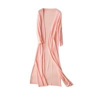 CuLtP Cardigan Bolero da Donna Lungo Estivo Lavorato A Maglia di Seta Ghiacciata Cover Up Cardigan Spolverino Leggero con Fessura Giacche Bolero Casual Aperte sul Davanti Cappotto Poncho Camicetta Ro