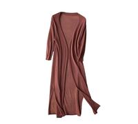 CuLtP Cardigan Bolero da Donna Lungo Estivo Lavorato A Maglia di Seta Ghiacciata Cover Up Cardigan Spolverino Leggero con Fessura Giacche Bolero Casual Aperte sul Davanti Cappotto Poncho Camicetta Ro