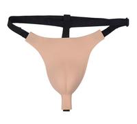 CuLtp Cinghie Crossdresser Mutandine, Cammello Dita del Silicone Panty Nascondere Gaff Perizoma per Transgender Drag Queen Shemale- White