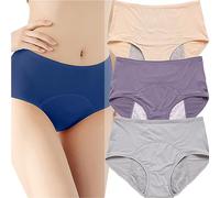 CuLtp Mutandine da Donna A Vita Alta, Lavabile Riutilizzabile, Slip Post Parto Intimo Periodico Protettive Mestruazioni