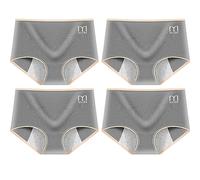 CuLtp Set 4 Mutande Ciclo Mestruale Donna, Mutande Assorbenti Donna Ciclo, Cotone, Flusso da Leggero A Pesante