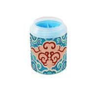 Cultura cinese Nube Modello Vintage Portatile Cane Rondella del Piede Morbido Silicone Setole Piedi Macchina di Pulizia per Gatti Cani