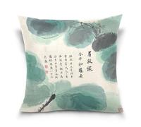 Cultura Cinese Poesia e Pittura fresco federa euro sham cuscino copre Home Decor Per la Casa Divano 18 x 18