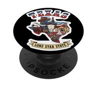 Cultura Cowboy e Patrimonio del Texas PopSockets PopGrip Adesivo