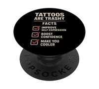 Cultura del tatuaggio retrò: fatti divertenti e trash sui tatuaggi PopSockets PopGrip Adesivo