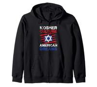 Cultura Kosher Sogni Americani Stella Felpa con Cappuccio