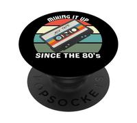 Cultura retrò anni '80, musicisti di cassette, Mix Tape, Musica anni '80 PopSockets PopGrip Adesivo
