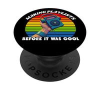Cultura retrò anni '80, musicisti, musica retrò anni '80 PopSockets PopGrip Adesivo