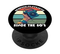 Cultura retrò anni '80, musicisti, musica retrò anni '80 PopSockets PopGrip Adesivo