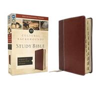 Cultural Backgrounds Study Bible: Bringing to Life the Ancient World of Scripture, Nvi, Context Changes Everything, Brown, Red Letter, Thumb Indexed