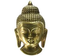 Cultural HubJ92-305GM-0095 - Maschera da parete in ottone, altezza 15,5 cm