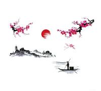 Culturally Plum Blossom Wall Stickers Aggiungi fascino alla camera da letto o studi