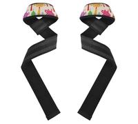 Culture Chinese Knot Beige Polsiere e Cinghie di Sollevamento 66 cm Antiscivolo Coppia di Cinghie Palestra per Powerlifting, Forza Allenamento Bodybuilding Almohadillas de neopreno para gym