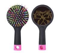 Culture Hand Bust Pattern Salon Detangling Hair Brush Cushion Base