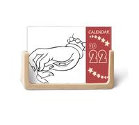 Culture Hand Eye Line Disegno Pattern 2022 Calendario da scrivania Planner 12 mesi