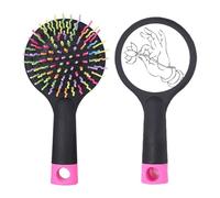 Culture Hand Lotus Line Drawing Pattern Salon Detangling Hair Brush Cushion Base