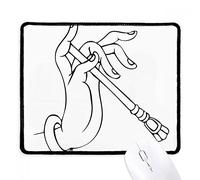 Culture Hand Stick Line Drawing Pattern Mousepad Portatile Tappetino per Mouse Piccolo Mouse Pad per Pc Laptop Ufficio 25X30Cm