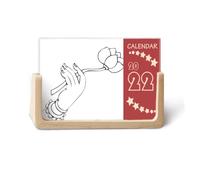 Culture Lotus Hand Line Disegno Pattern 2022 Calendario da scrivania Planner 12 mesi