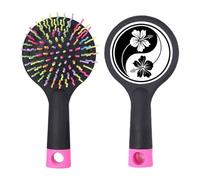 Culture Yin-Yang Flower Design Salon Districante Spazzola per Capelli Cuscino Base