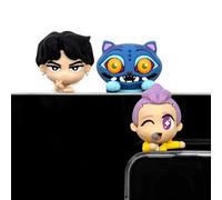 CultureFly Huggers KPop Demon Hunters Blind Box, include 1 Mystery Minifig | Licenza ufficiale da collezione, ciondolo in silicone per telefono, si attacca a telefoni, tablet, monitor