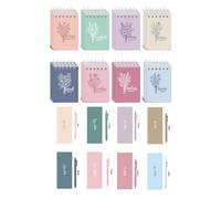 Culudea 48 quaderni cristiani per ragazze e donne, 24 set di quaderni tascabili a spirale pastello con penne, mini diari minimalisti con scritture floreali per la scuola domenicale, gruppi di giovani