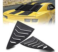 CUMART Side Window Louvers Windshield Sun Shade Cover Lambo Style Matte Black Compatible with Chevrolet Chevy Camaro 2010 2011 2012 2013 2014 2015 Left Right 2PCS