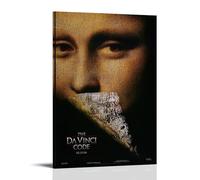 Cumbrjde Poster da parete su tela, motivo: Il Codice Da Vinci 2006, 40 x 60 cm, con cornice "The Da Vinci Code 2006"