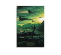 Cumbrjde Poster su tela del film Star Wars Il risveglio della Forza, 5 poster decorativi da parete, 30 x 45 cm, senza cornice, Star Wars The Force Awakens 5