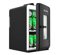 Cumeod Mini Frigo da 15 Litri/21 Lattine, Frigorifero Piccolo con Funzione di Raffreddamento e Riscaldamento, 220V AC/12V DC per Casa, Ufficio e Viaggio, Cosmetici, Bevande, Cibo, Mode Max et ÉCO