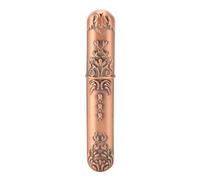 Cumo di aghi da cucito Culnflun, supporto per remoti ricami metallici portatili vintage per aghi da cucito a mano in lega di stoccaggio compatto in lega di zinco per artigianato (Oro rosa)